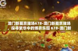 澳门新葡京赌场678-澳门新葡京赌场，探寻繁华中的博弈乐园 678-澳门新葡京赌场678