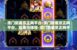 澳门新葡京正网平台-澳门新葡京正网平台，探索与体验-澳门新葡京正网平台