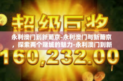 永利澳门到新葡京-永利澳门与新葡京，探索两个赌城的魅力-永利澳门到新葡京