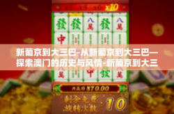 新葡京到大三巴-从新葡京到大三巴—探索澳门的历史与风情-新葡京到大三巴