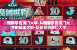 新葡京到澳门大学-从新葡京到澳门大学的探索之旅-新葡京到澳门大学