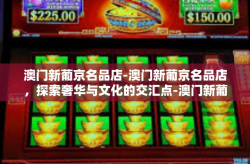澳门新葡京名品店-澳门新葡京名品店，探索奢华与文化的交汇点-澳门新葡京名品店