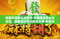 新葡京高手心水论坛-新葡京高手心水论坛，探索与分享的智慧之地-新葡京高手心水论坛