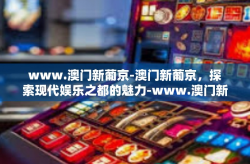 www.澳门新葡京-澳门新葡京，探索现代娱乐之都的魅力-www.澳门新葡京