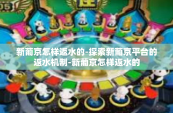 新葡京怎样返水的-探索新葡京平台的返水机制-新葡京怎样返水的