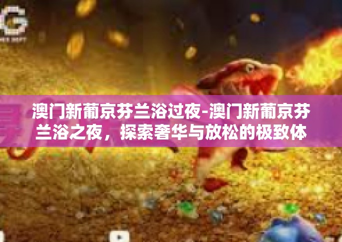 澳门新葡京芬兰浴过夜-澳门新葡京芬兰浴之夜，探索奢华与放松的极致体验-澳门新葡京芬兰浴过夜