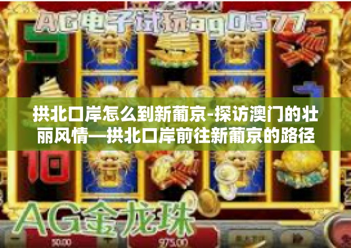 拱北口岸怎么到新葡京-探访澳门的壮丽风情—拱北口岸前往新葡京的路径探索-拱北口岸怎么到新葡京