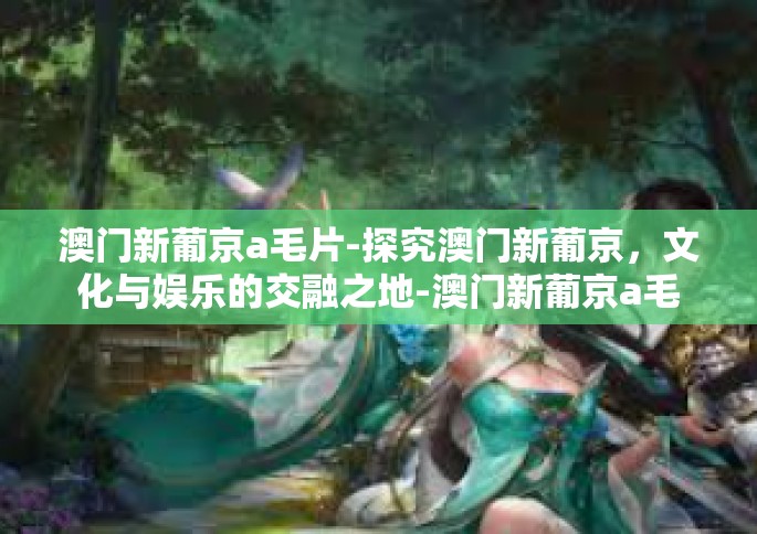 澳门新葡京a毛片-探究澳门新葡京，文化与娱乐的交融之地-澳门新葡京a毛片