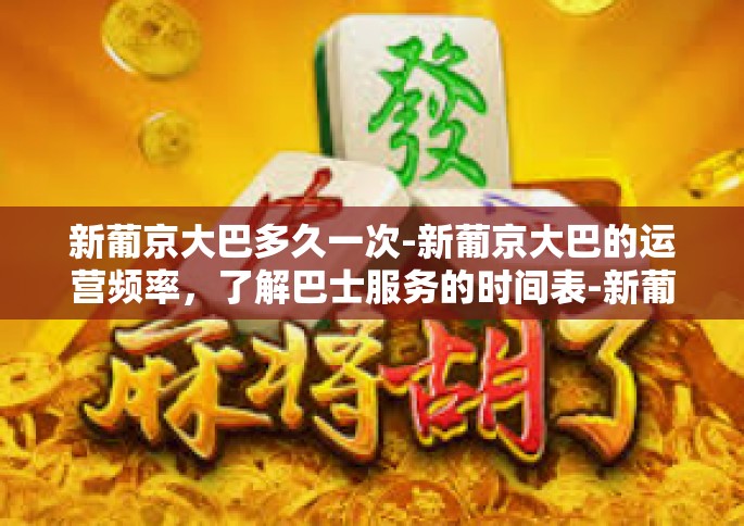 新葡京大巴多久一次-新葡京大巴的运营频率，了解巴士服务的时间表-新葡京大巴多久一次