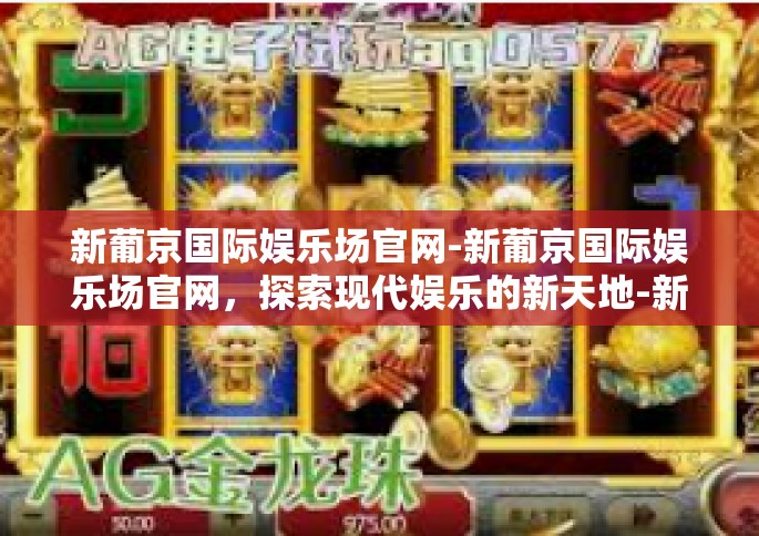 新葡京国际娱乐场官网-新葡京国际娱乐场官网，探索现代娱乐的新天地-新葡京国际娱乐场官网