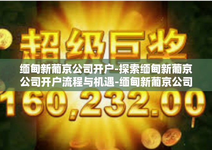 缅甸新葡京公司开户-探索缅甸新葡京公司开户流程与机遇-缅甸新葡京公司开户